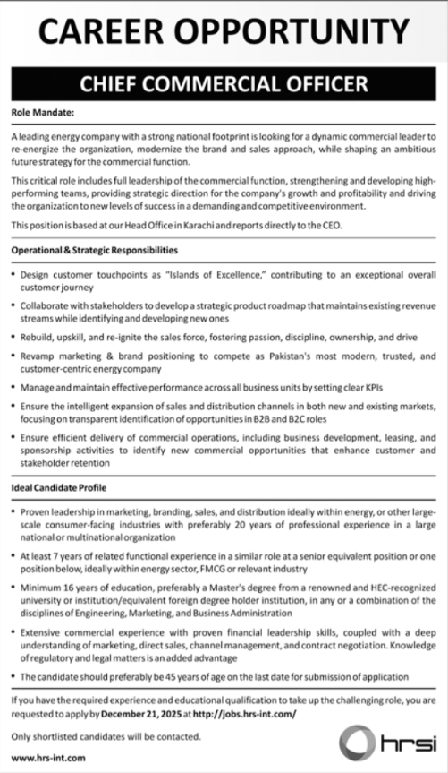 Human Resource Solutions International Karachi Apply Jobs 2025