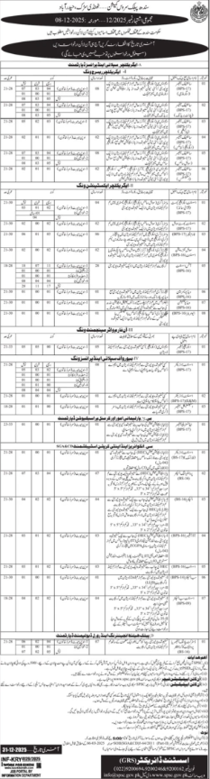 Sindh Public Service Commission SPSC Apply Jobs 2025
